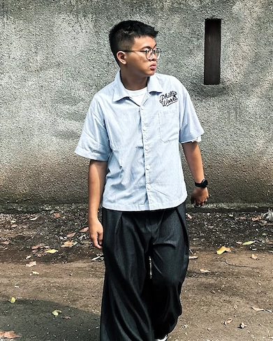 Blue Line Work Shirt Boxy